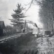 Budov�n� kanalizace v roce 1975